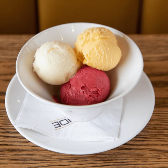 Pineapple Orange Guava Sorbet.