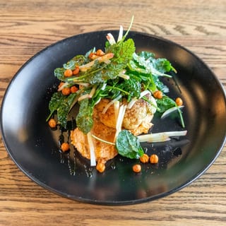 Pan Roasted Spiced Cauliflower “Steak” (V,GF)