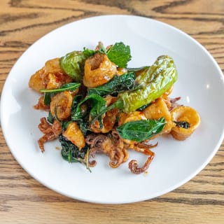 Crisp Calamari w/ Shishito Peppers